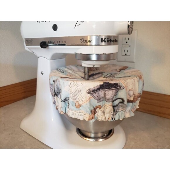 Kitchenaid Bowl Cover Reversible Baking Supplies and Country Floral - Picture 6 of 6